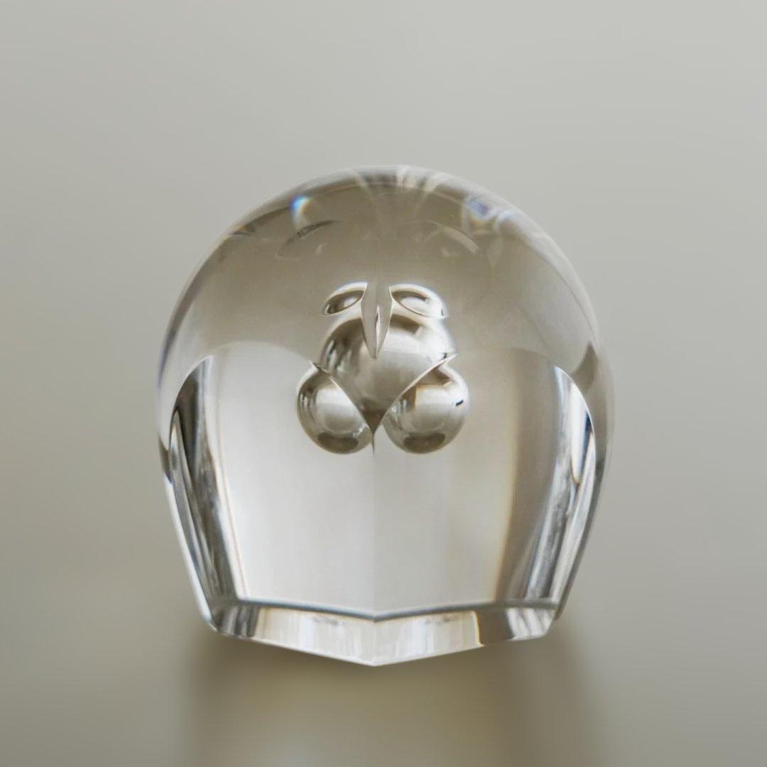 【カガミクリスタル／KAGAMI CRYSTAL 】フクロウ　吉田丈夫