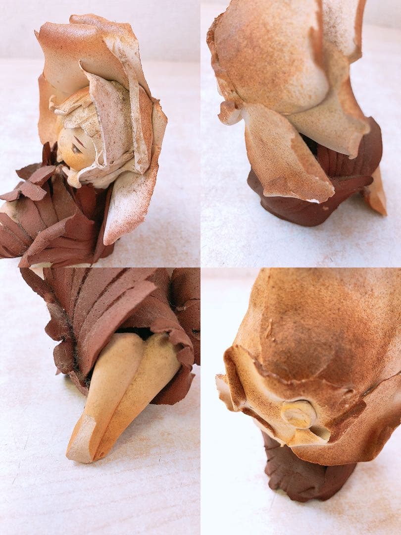 N*g様 ①竹内祥子? 陶器作品 陶人形 森の精 2体まとめ 置物 インテリア