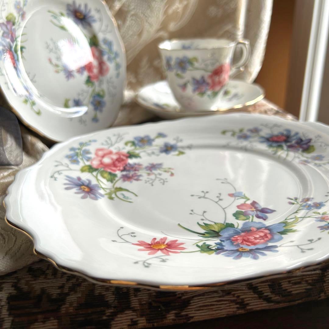 英国製クラウンスタッフォードシャー【England's Glory】手付プレート