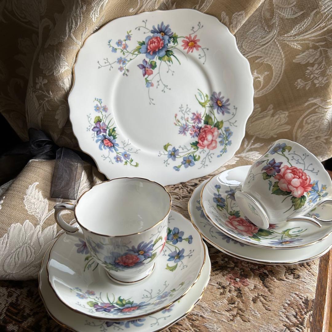 英国製クラウンスタッフォードシャー【England's Glory】手付プレート