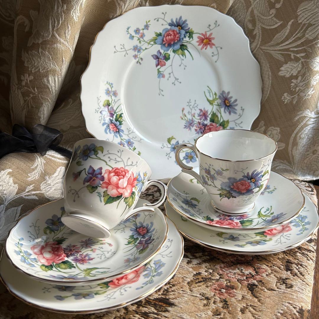 英国製クラウンスタッフォードシャー【England's Glory】手付プレート