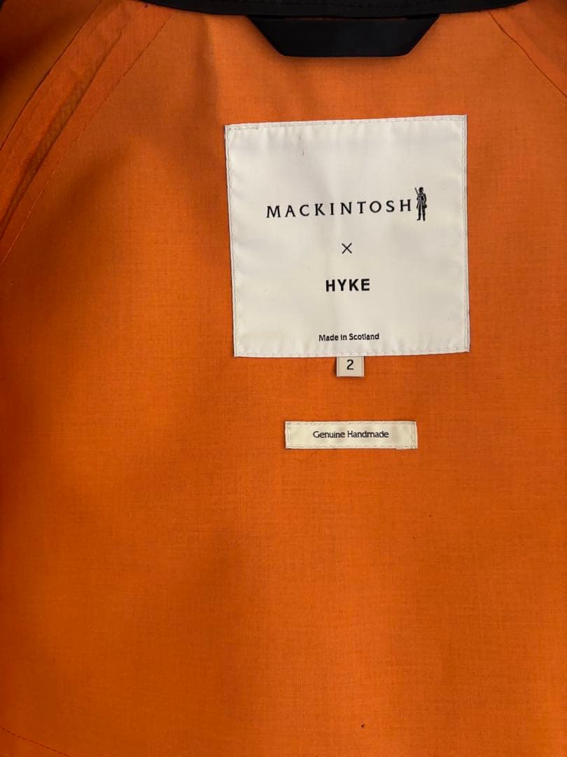 HYKE×MACKINTOSHコート2ブラックハイクマッキントッシュ