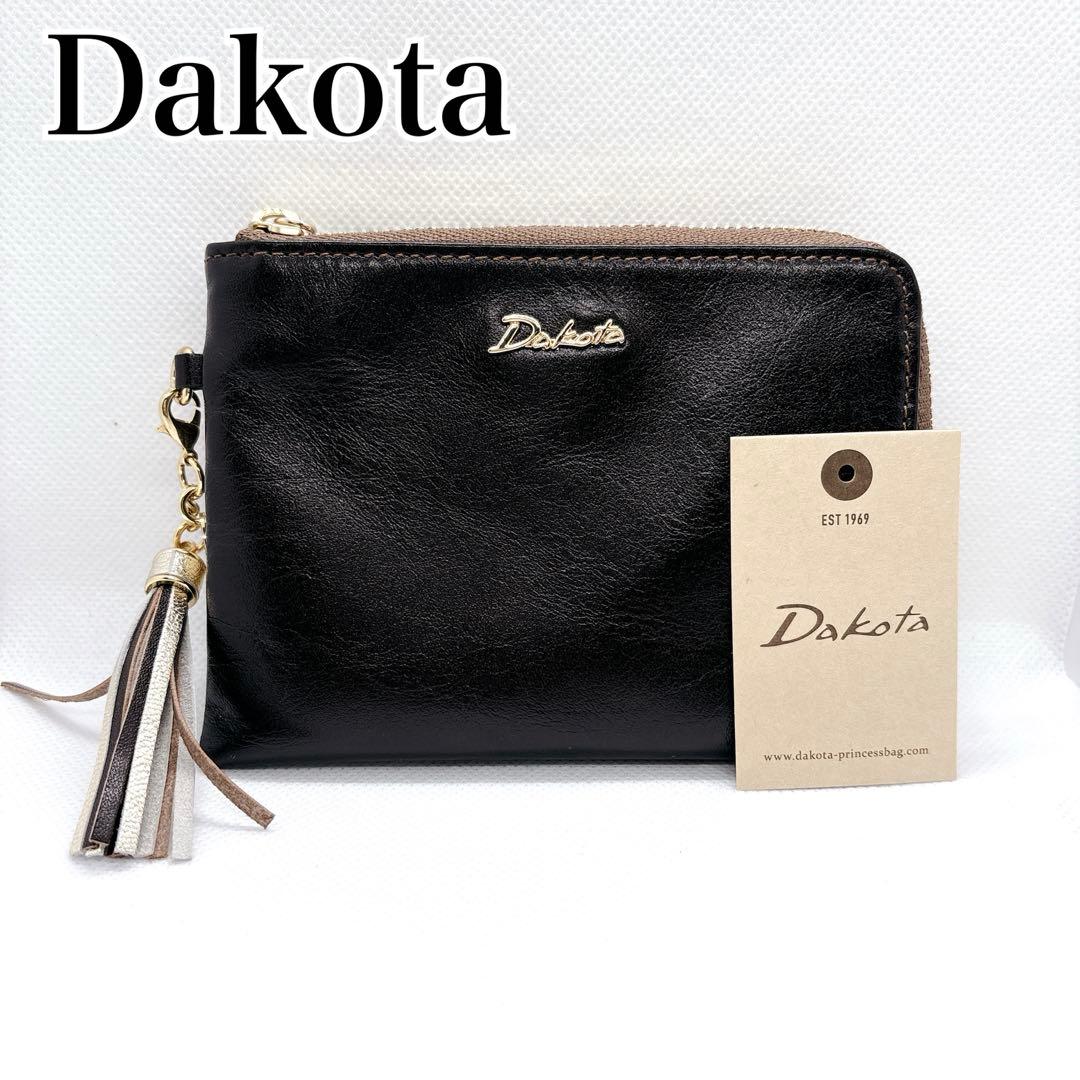 Dakota ダークブラウン レザー L字財布