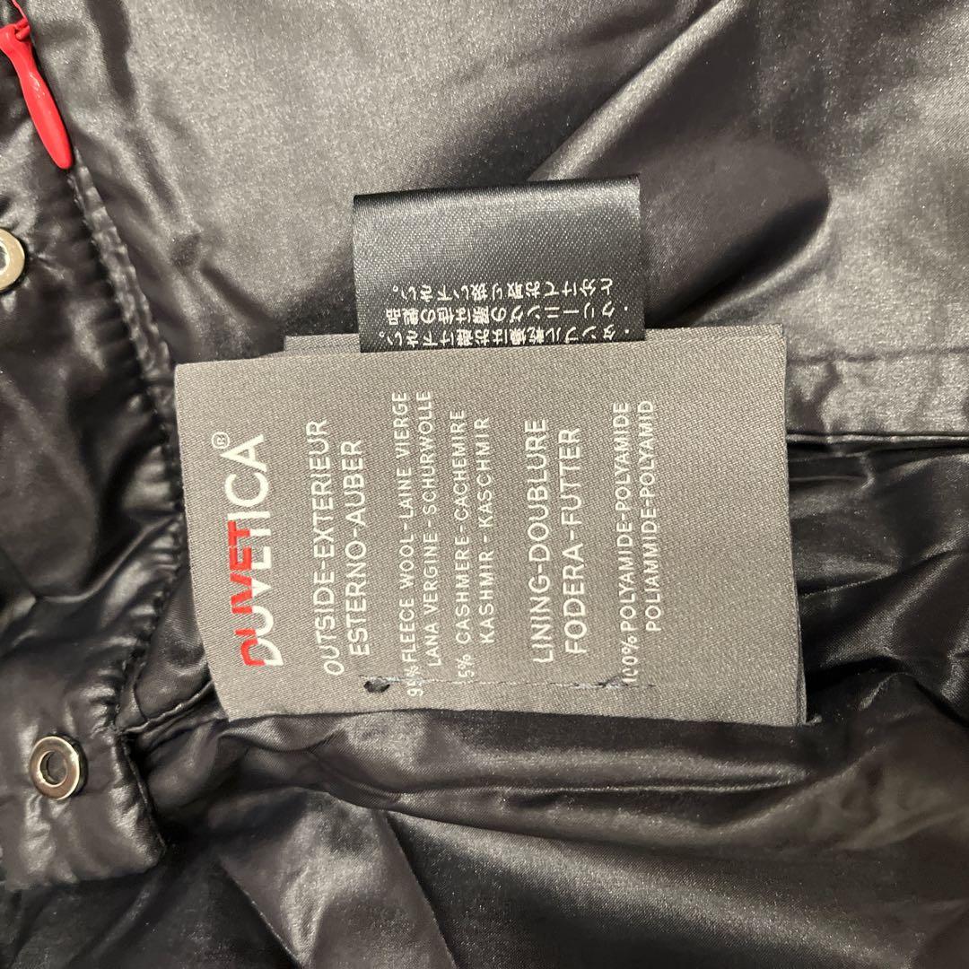 DUVETICA フード付きダウンベスト サイズ40 ブラック