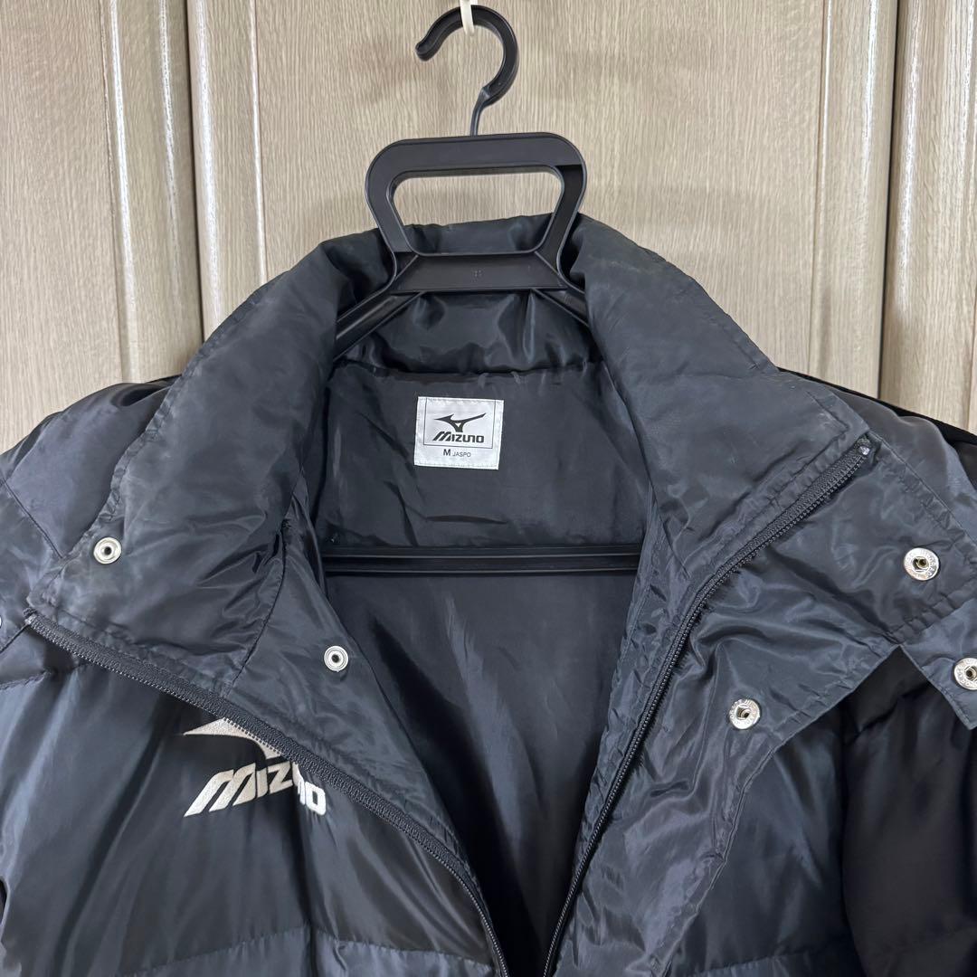 ミズノ ベンチコート Mサイズ/ブラック/ダウンコート/刺繍ロゴ