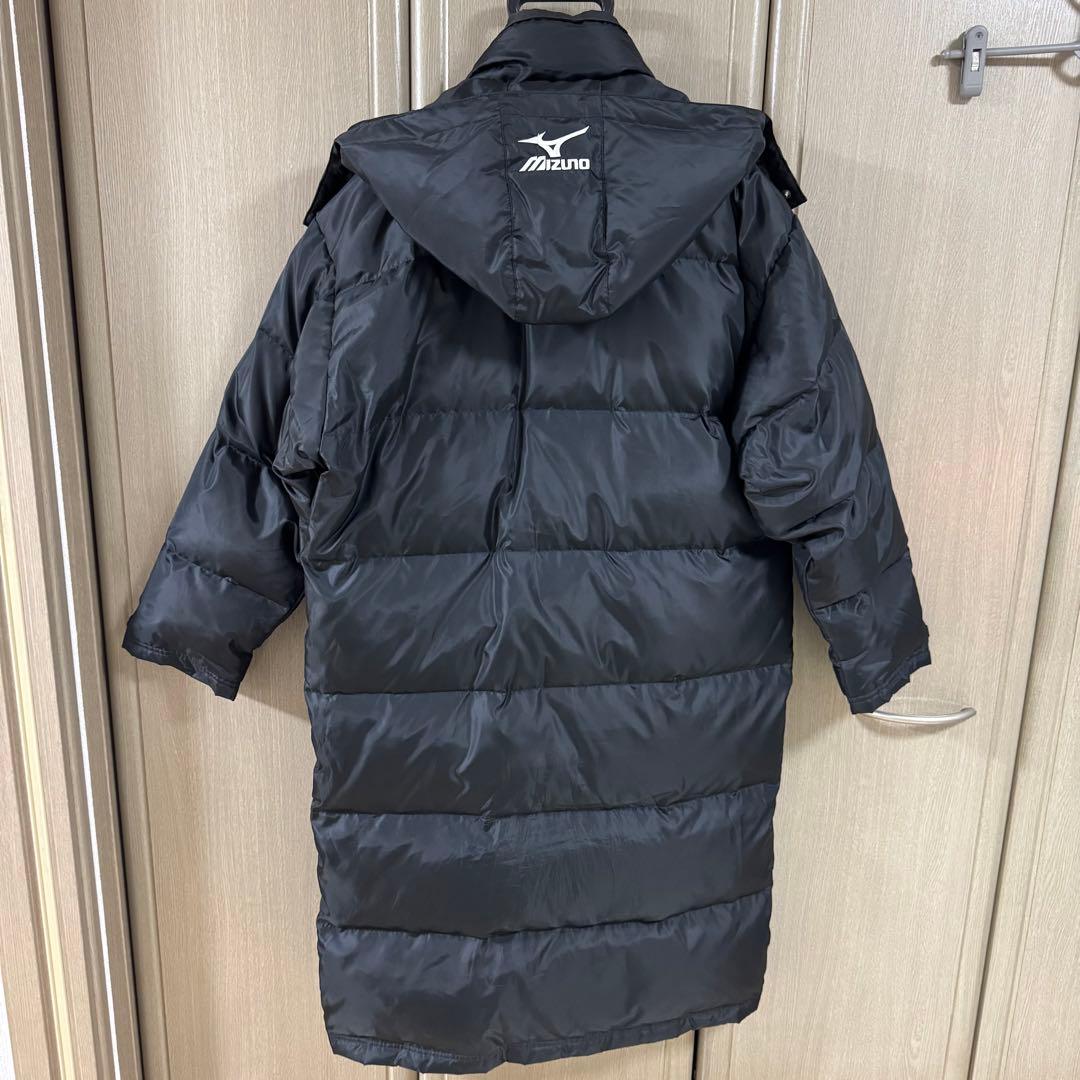 ミズノ ベンチコート Mサイズ/ブラック/ダウンコート/刺繍ロゴ