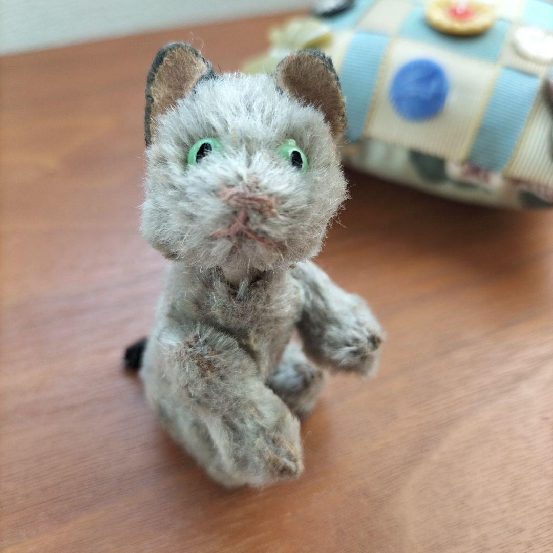 ドイツ　ビンテージ　schuco ノアズアーク　灰色猫 キャット