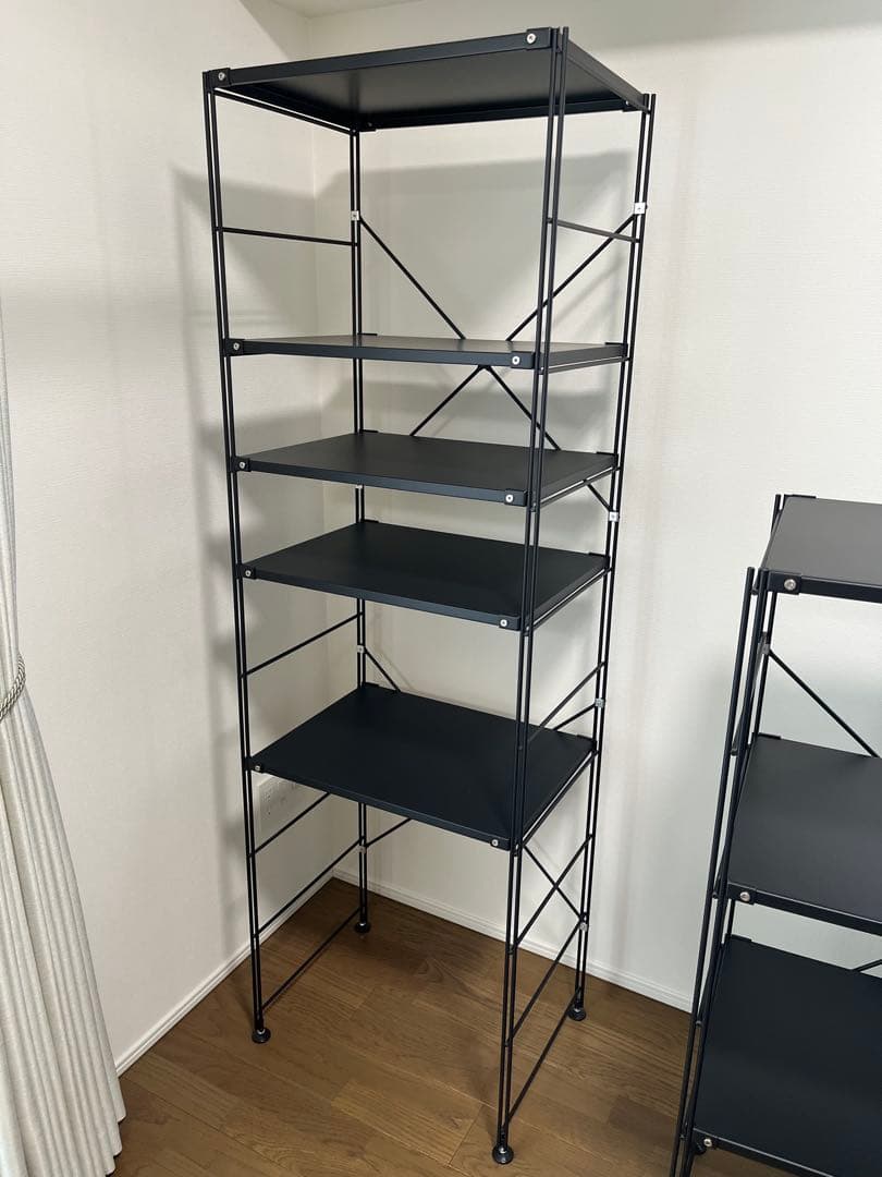 MUJI 無印良品　店舗限定　スチールユニットシェルフ　ダークグレー