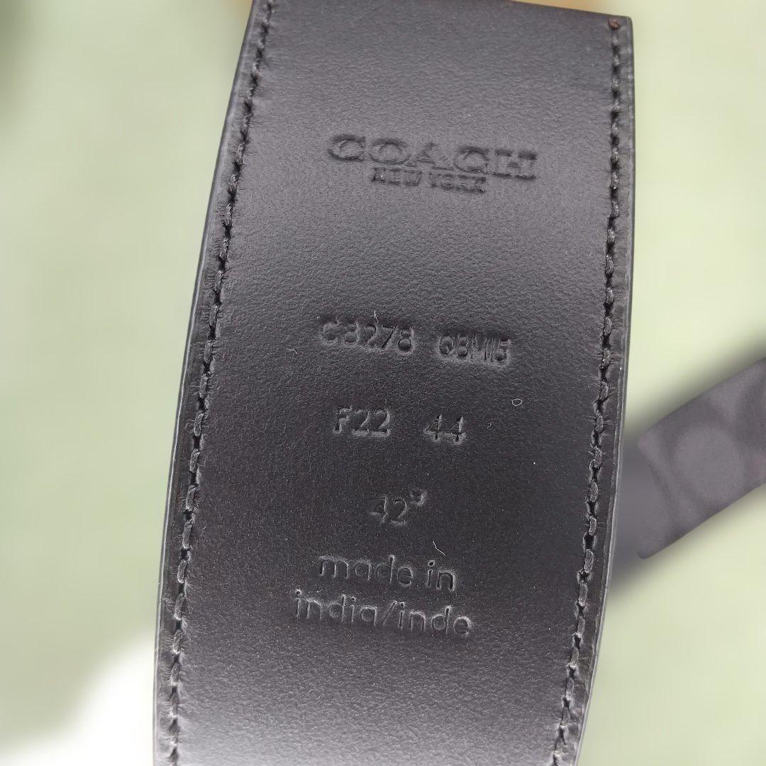 ★良品★コーチCOACH ブラックベルト＆カードケースセット