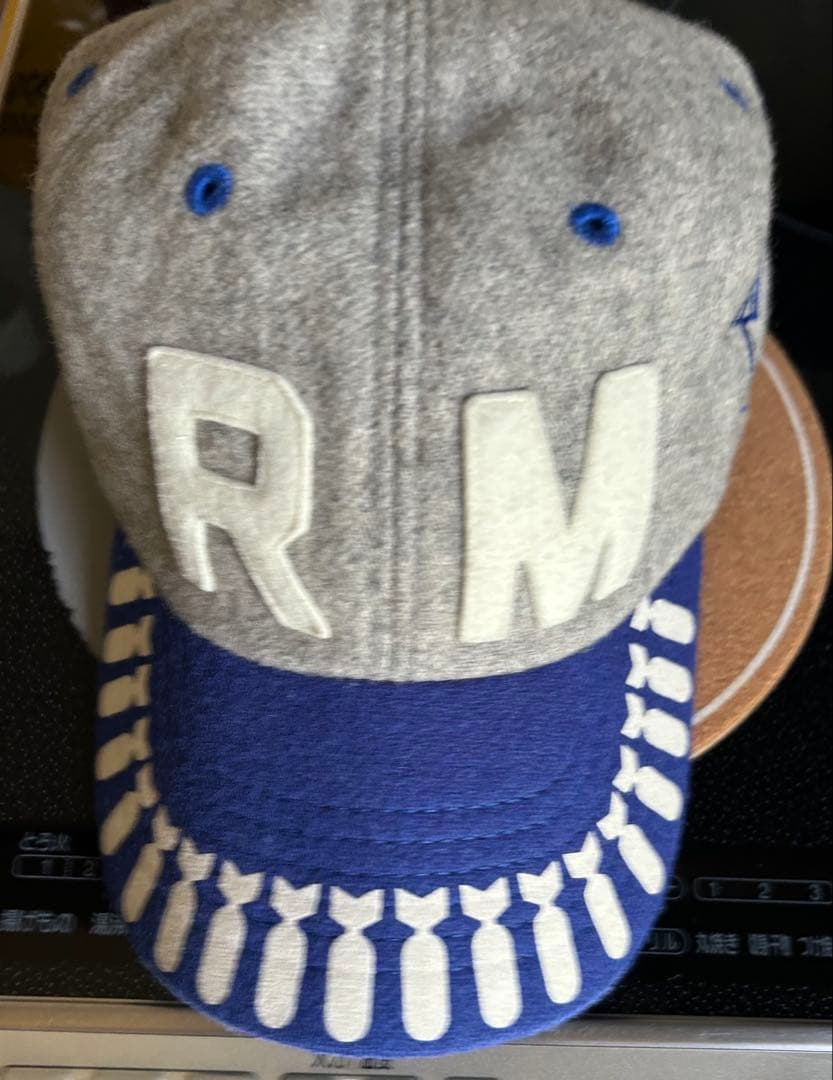 The REAL McCOY'S キャップ グレー ネイビー