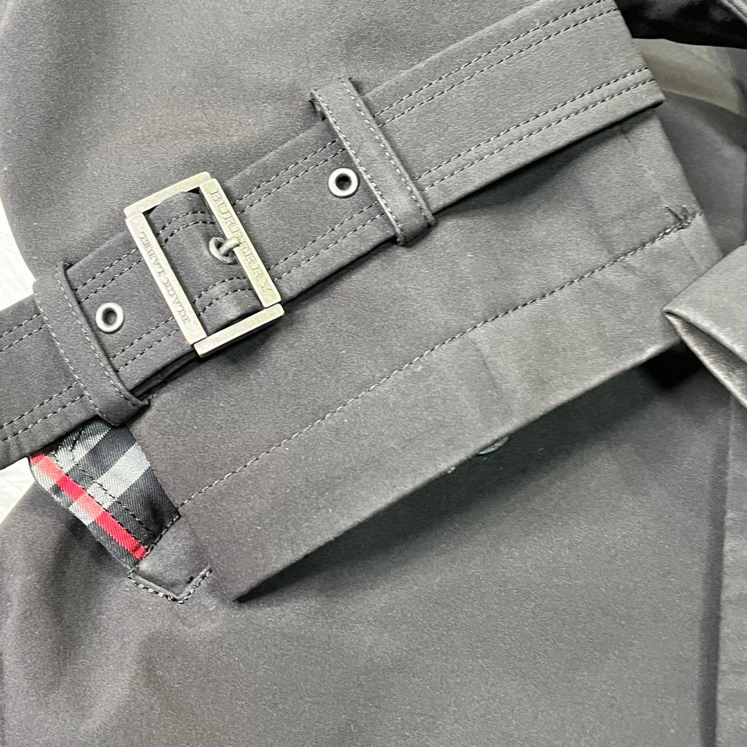 人気✨バーバリーブラックレーベル　トレンチコート　ダブル　ブラック　L