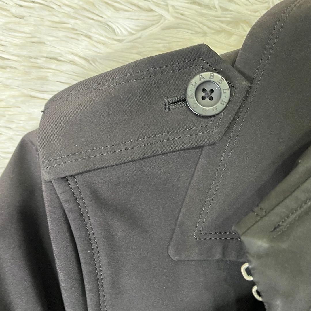 人気✨バーバリーブラックレーベル　トレンチコート　ダブル　ブラック　L