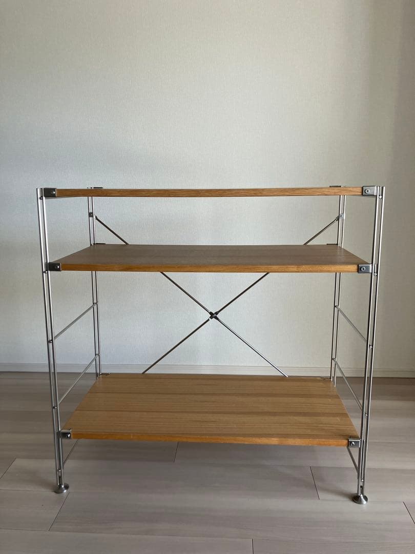 MUJI 無印良品 ステンレスユニットシェルフ　ワイド　小