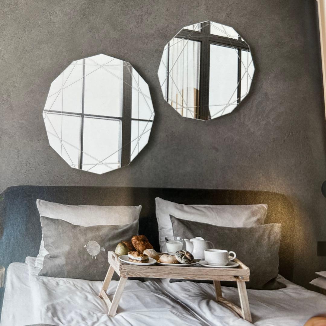 LAC☆ウォールアート ミラー 鏡 オブジェ デザイナーズ AB0057