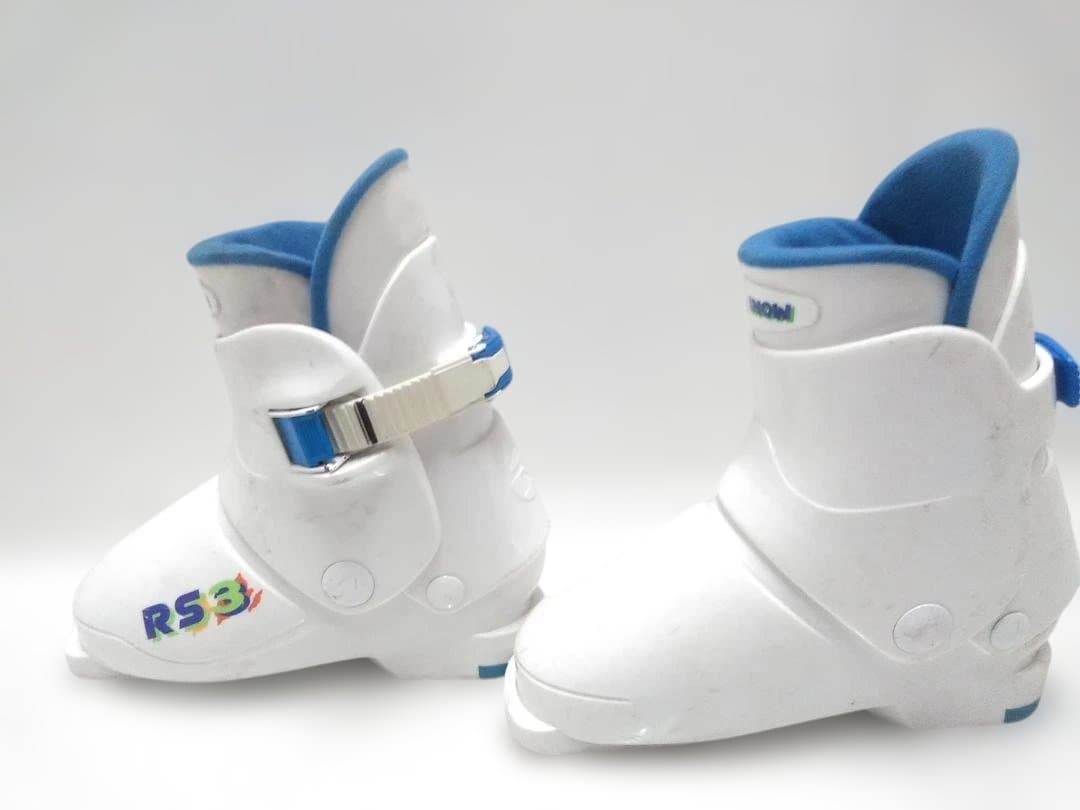 ジュニアスキー4点セット カザマ 130cmブーツ レッグスノー 21-22cm