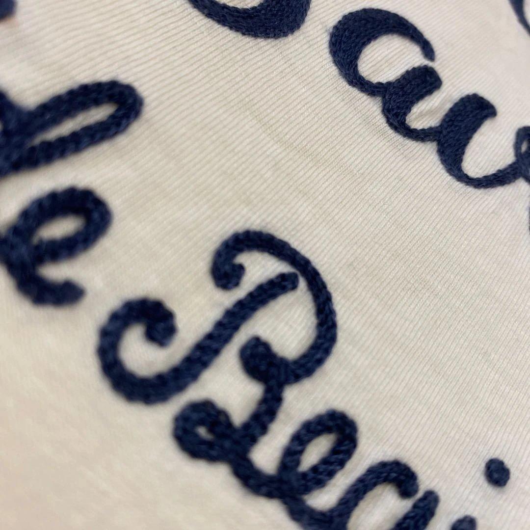 クーティーラグランスリーブ刺繍５分丈袖 ロンT ハチハチワンツーXL