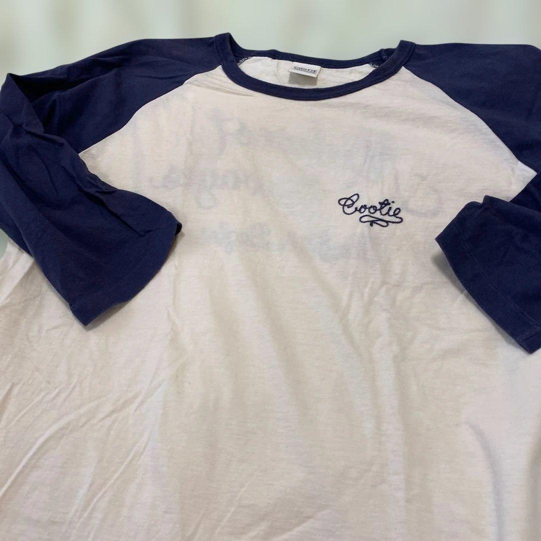 クーティーラグランスリーブ刺繍５分丈袖 ロンT ハチハチワンツーXL