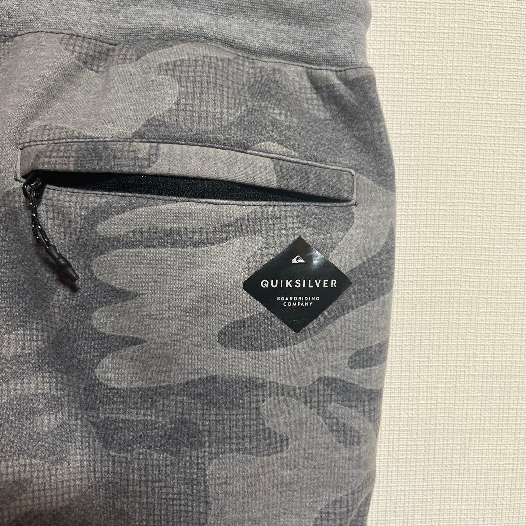 QUIKSILVER グレー 迷彩柄 ジャージ上下セット S/P/CH
