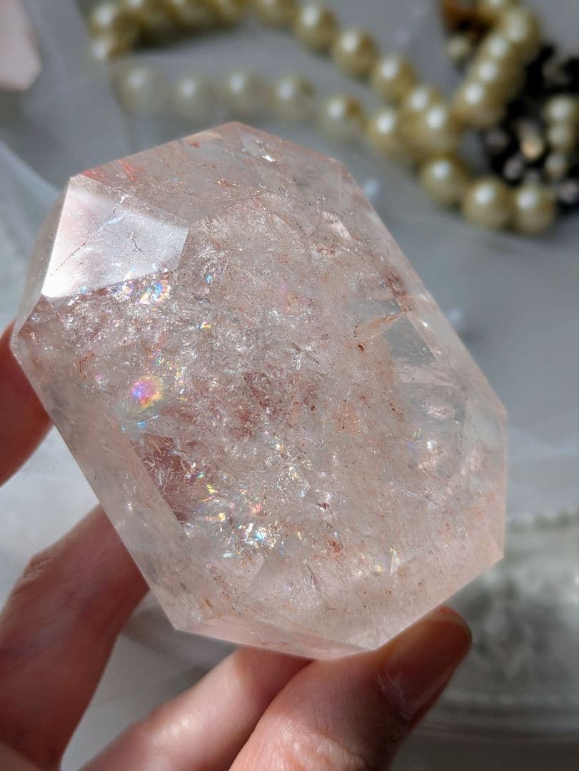 日曜日限定♡ピンクアゼツライト（通称） ピンククリアクォーツ♡ ファセットカット