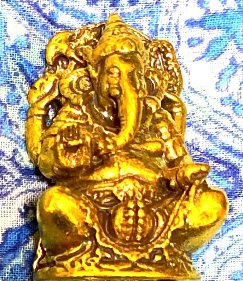 半端ない最強金運神！本場チベット製ガネーシャ　坐像　祈祷済み