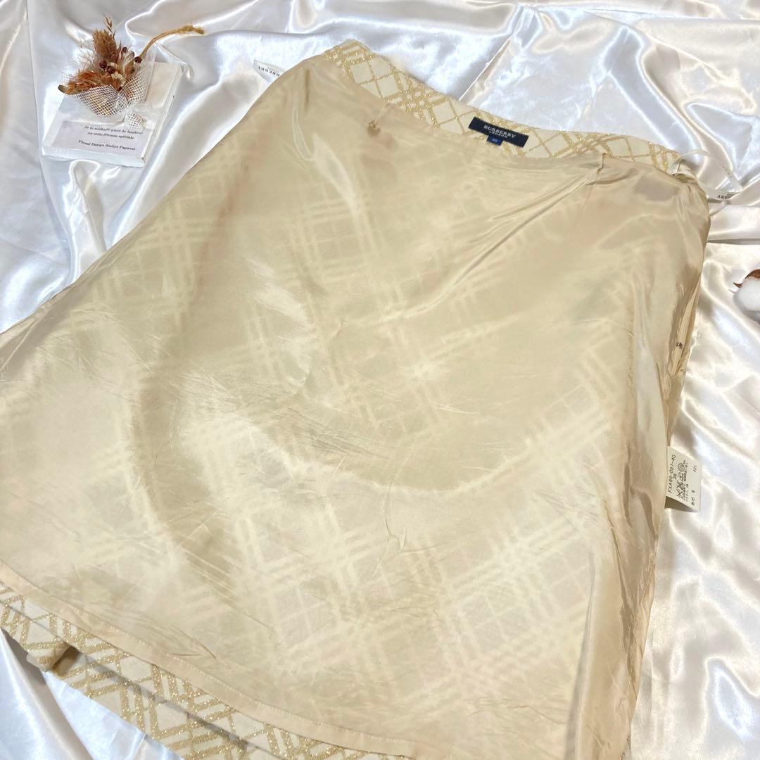 極美品✨BURRBERRY LONDON ミディスカート　チェック　ウール混