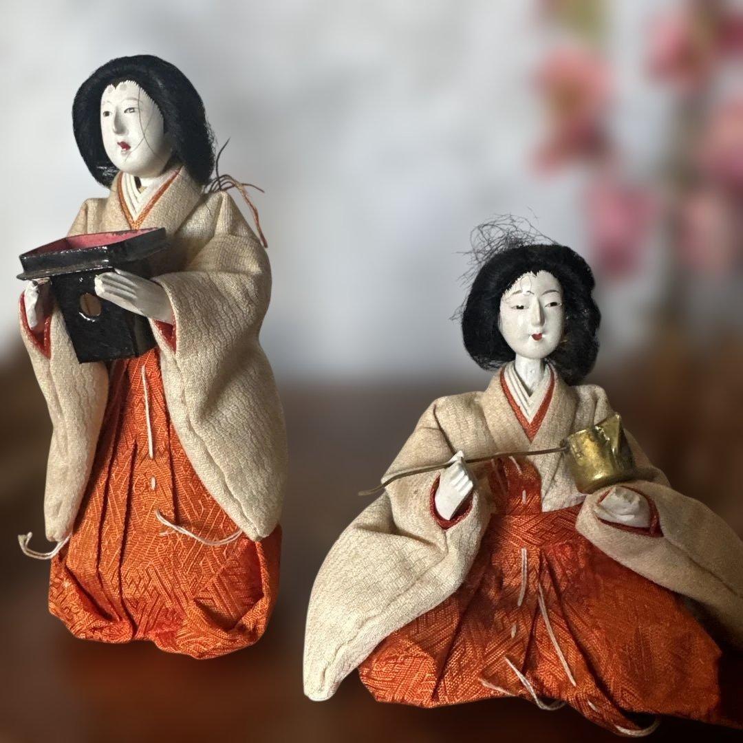 最終お値下げ❣️希少品　蔵出し　アンティーク雛人形セット ひな祭り