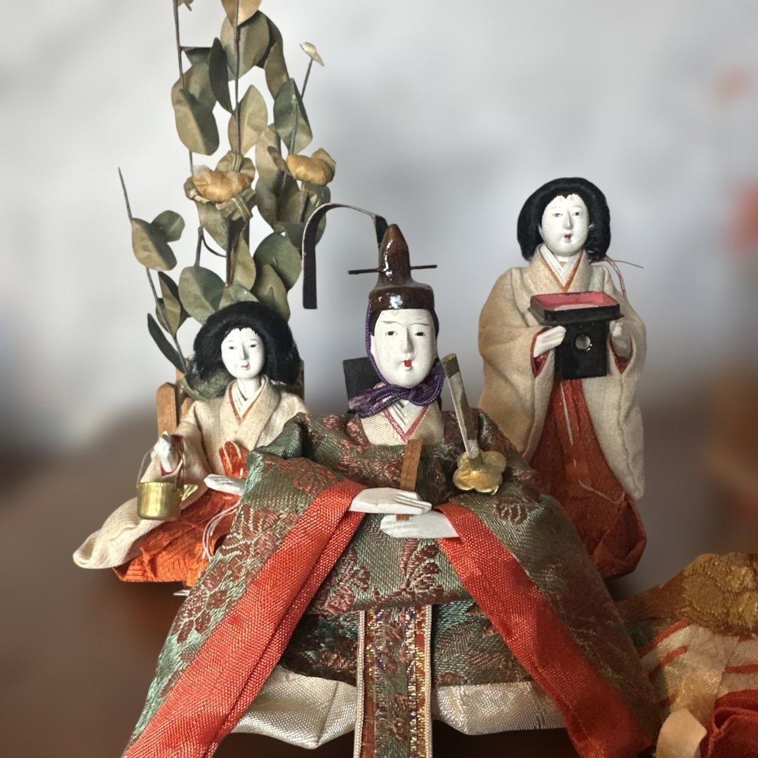 最終お値下げ❣️希少品　蔵出し　アンティーク雛人形セット ひな祭り