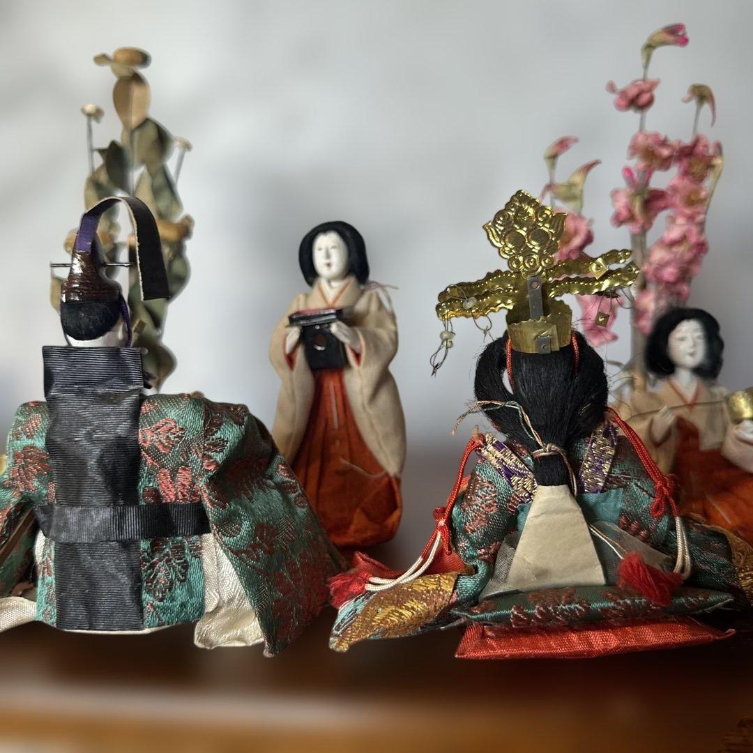 最終お値下げ❣️希少品　蔵出し　アンティーク雛人形セット ひな祭り