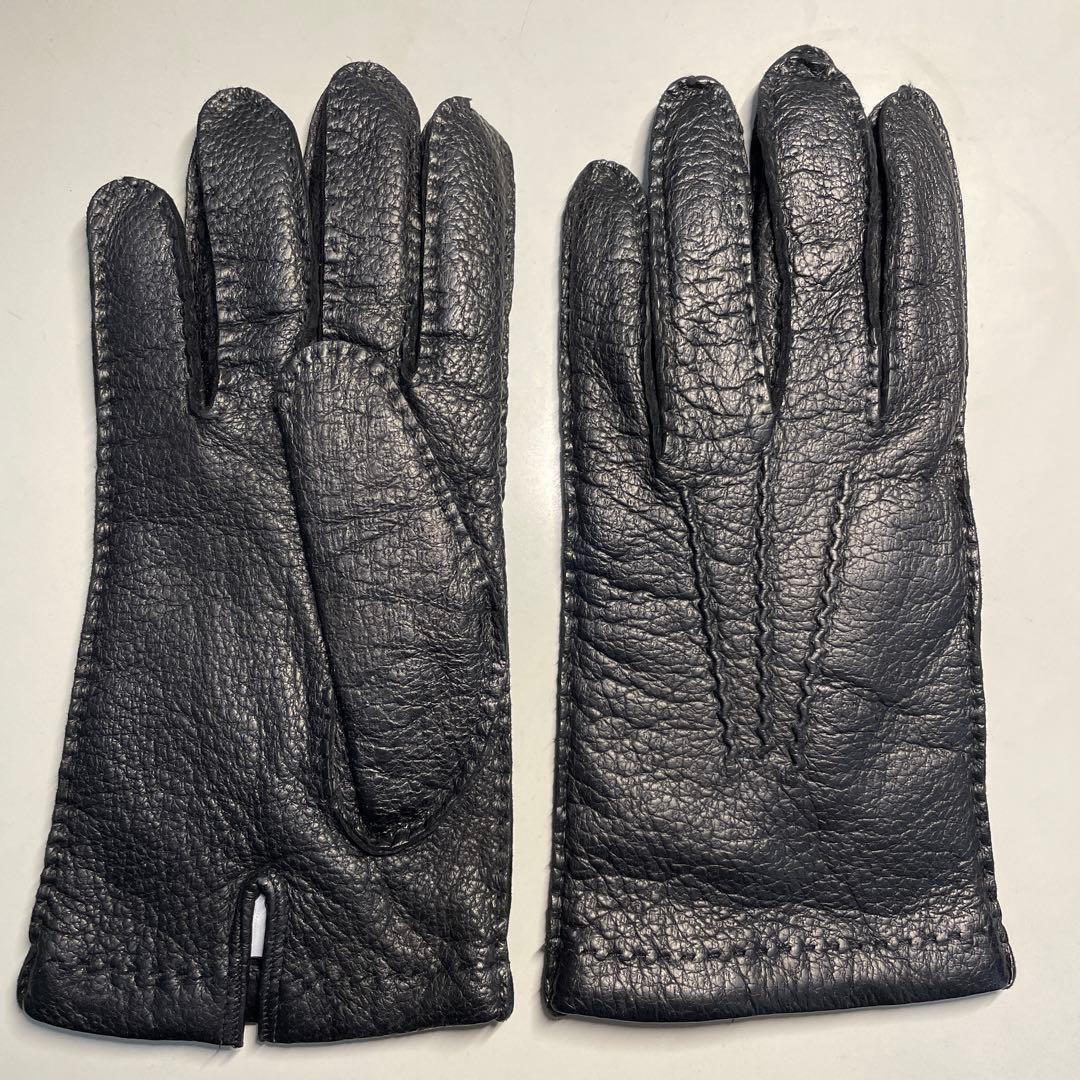 ペッカリー革 ブラック（黒色）　8-1/2 italguanto ライニングあり