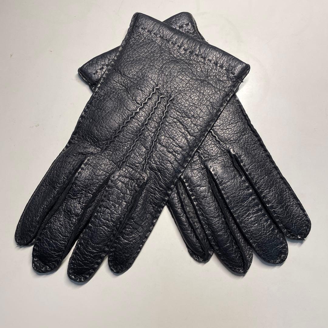 ペッカリー革 ブラック（黒色）　8-1/2 italguanto ライニングあり