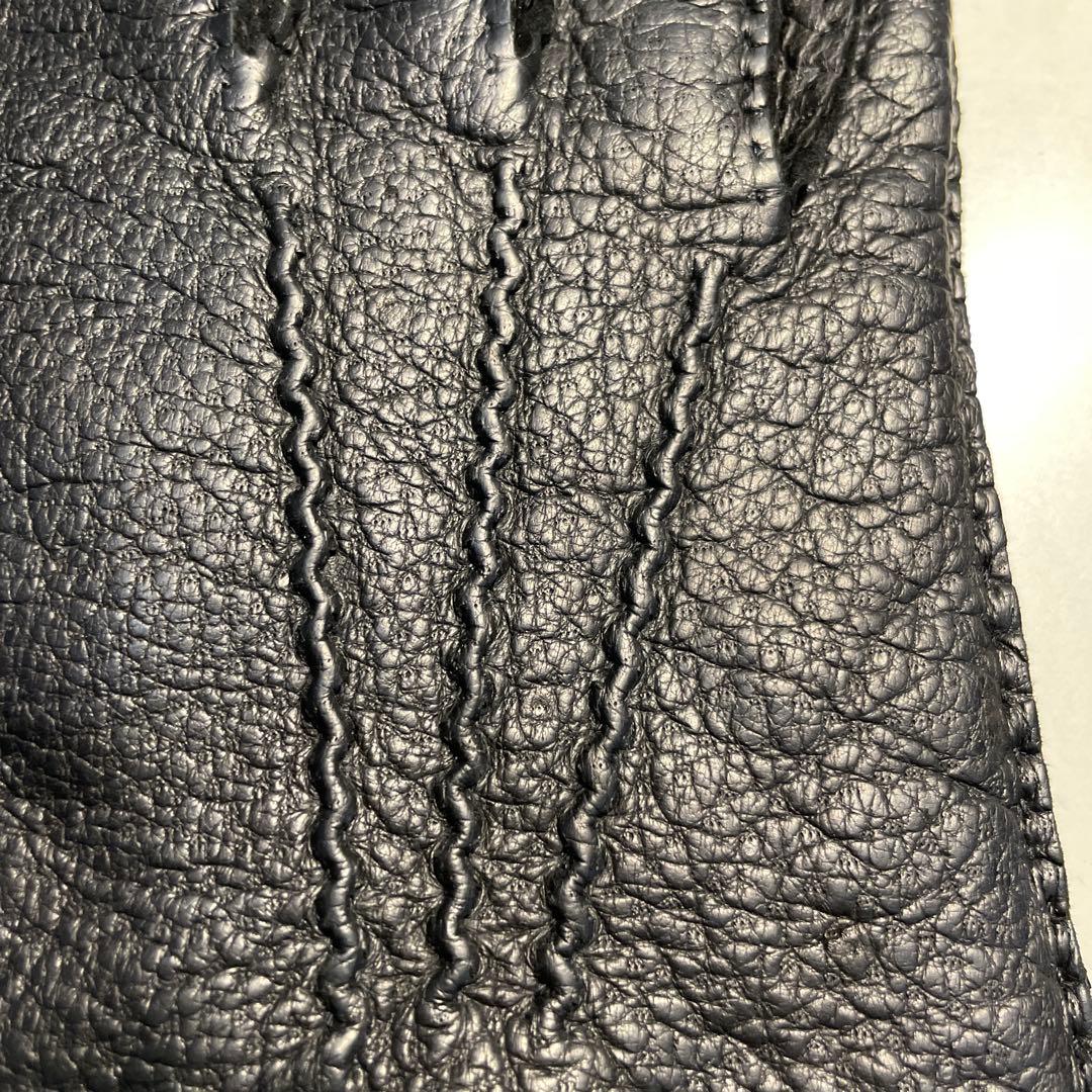 ペッカリー革 ブラック（黒色）　8-1/2 italguanto ライニングあり