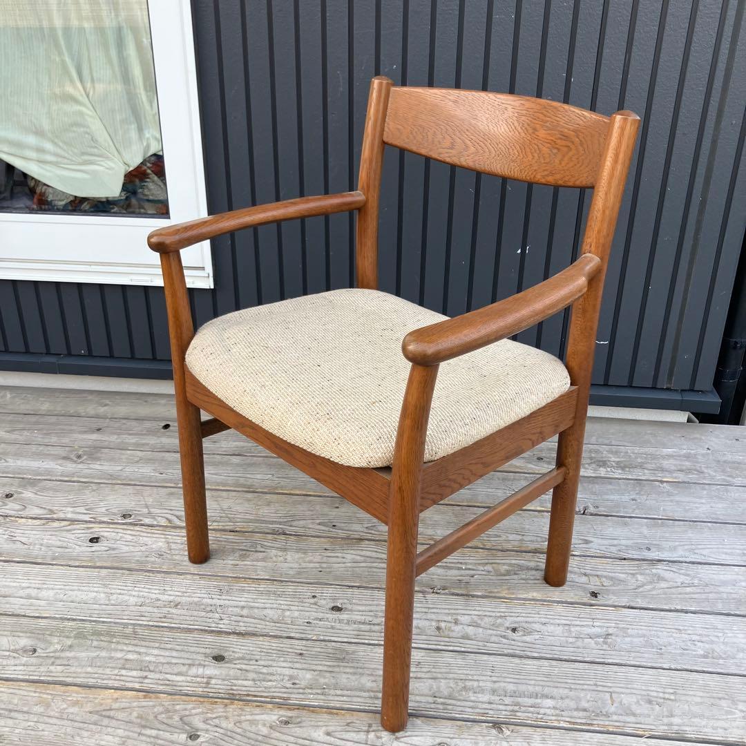 北欧レトロ 無垢材 ベントウッドチェアー アームチェア 木製椅子ダイニングチェア