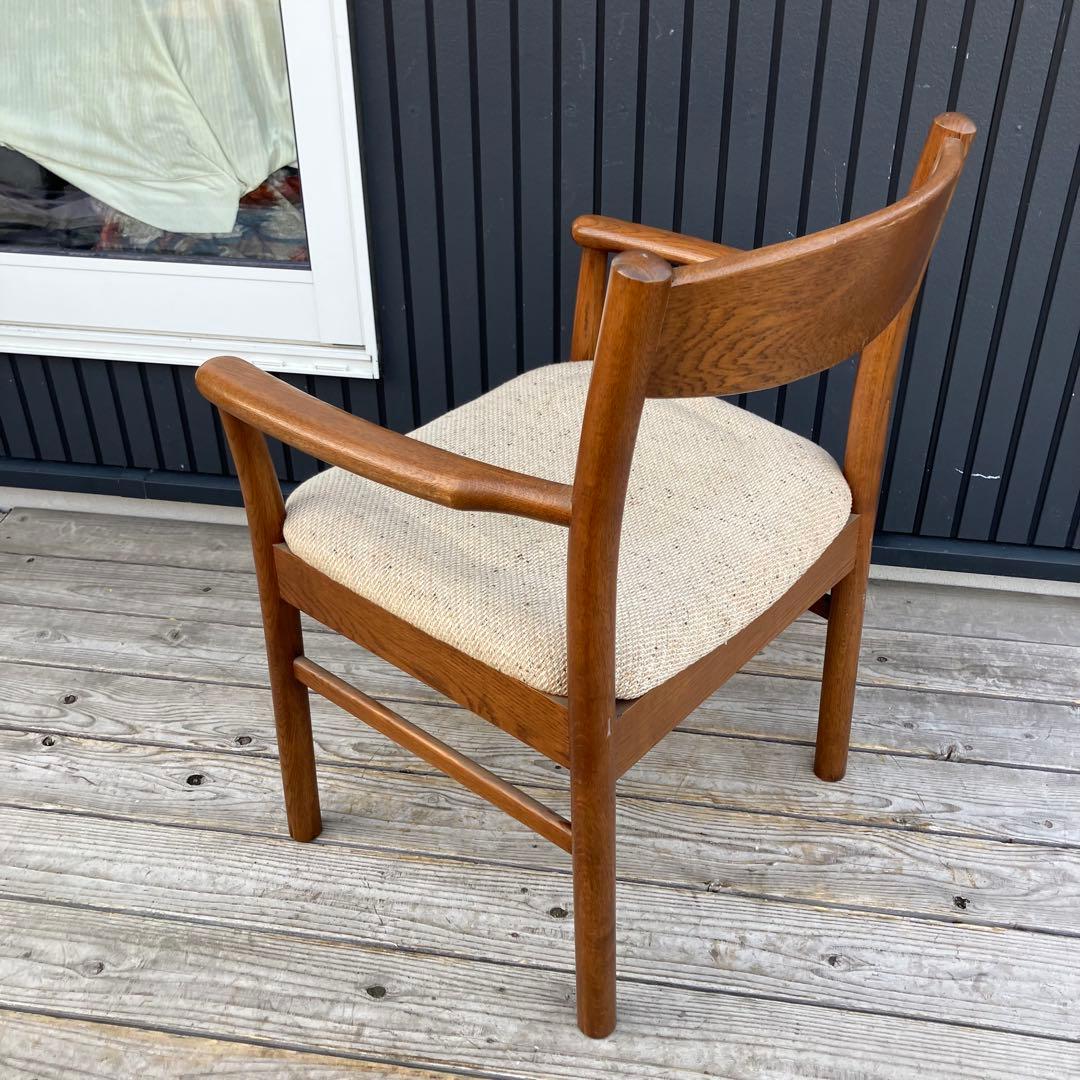 北欧レトロ 無垢材 ベントウッドチェアー アームチェア 木製椅子ダイニングチェア