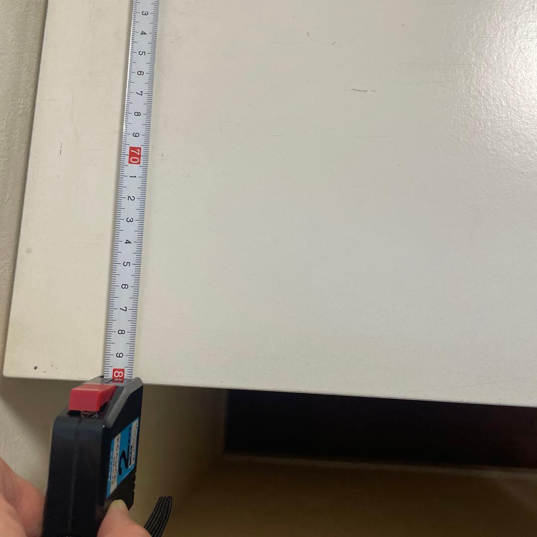 ホワイト木製チェスト 3段