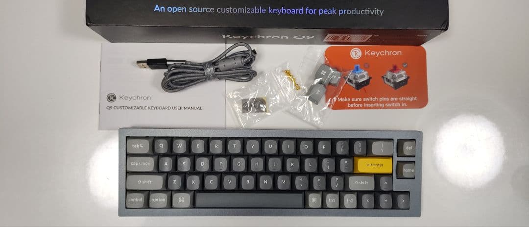 【超美品】Keychron Q9 コンパクト60％サイズ・メカニカルキーボード