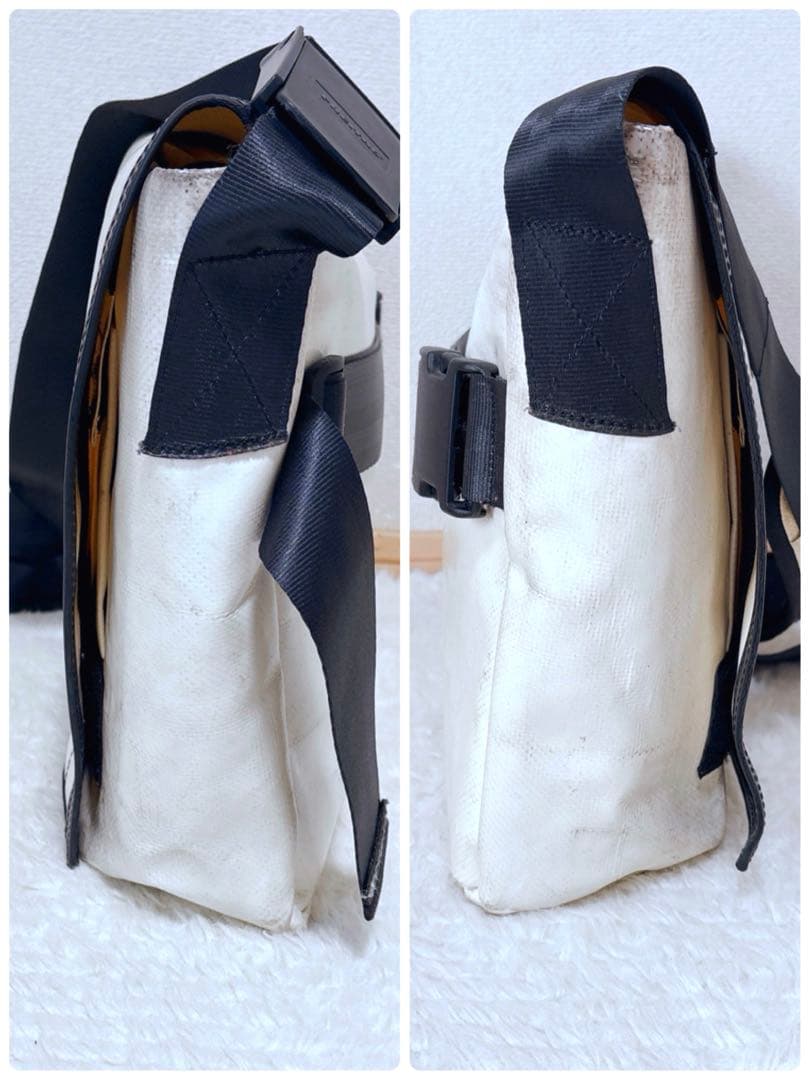 FREITAG F12 Dragnet オールオフホワイト メッセンジャーバッグ