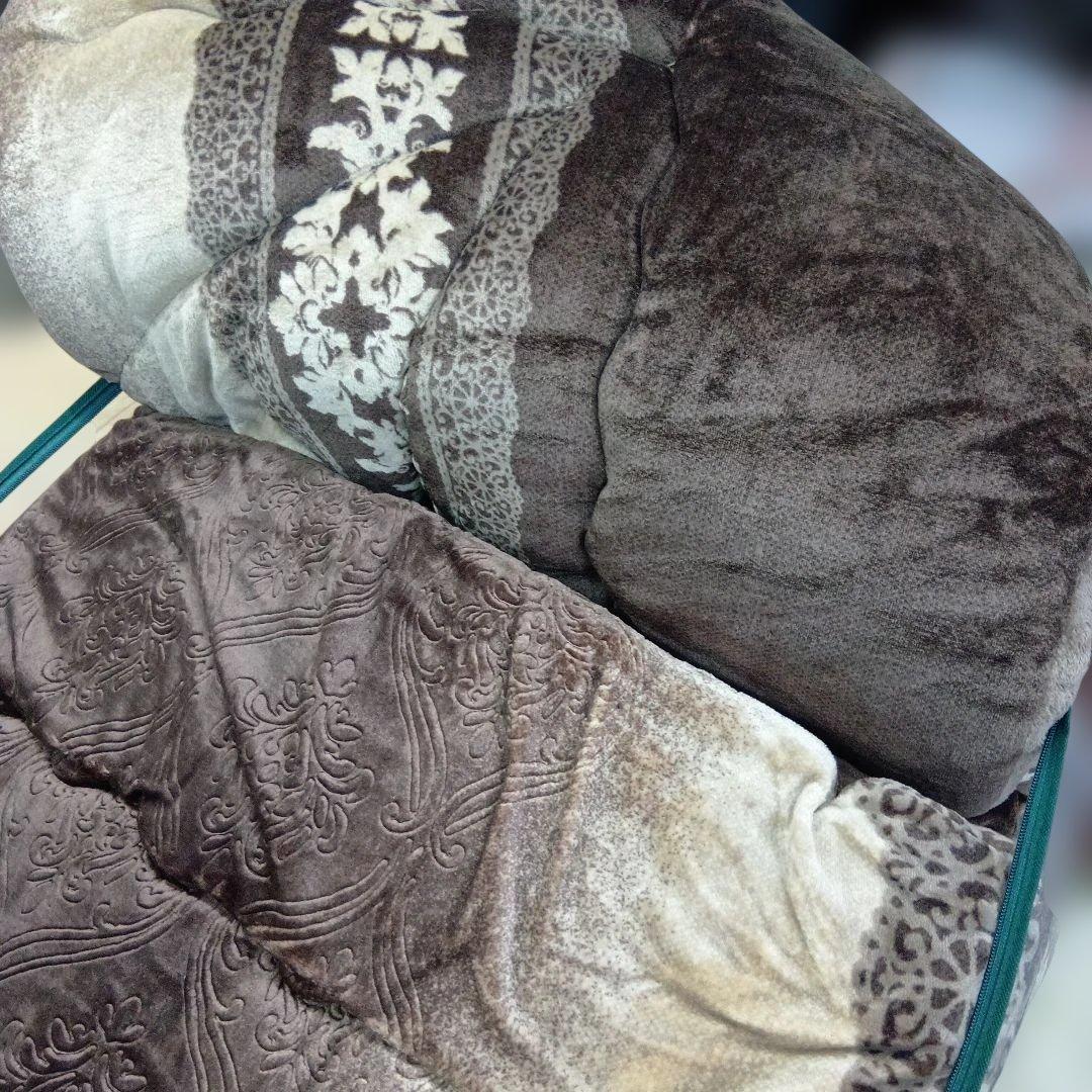 こたつ用 フリース掛布団 205×205cm 厚描け両面フランネルボアでぽかぽか