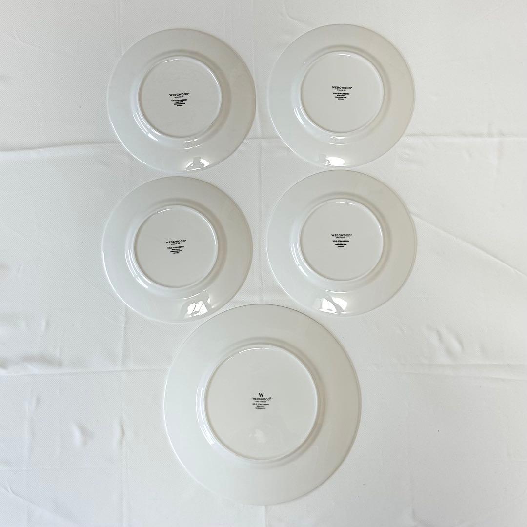  WILD STRAWBERRY プレート皿5枚セット 大1中4