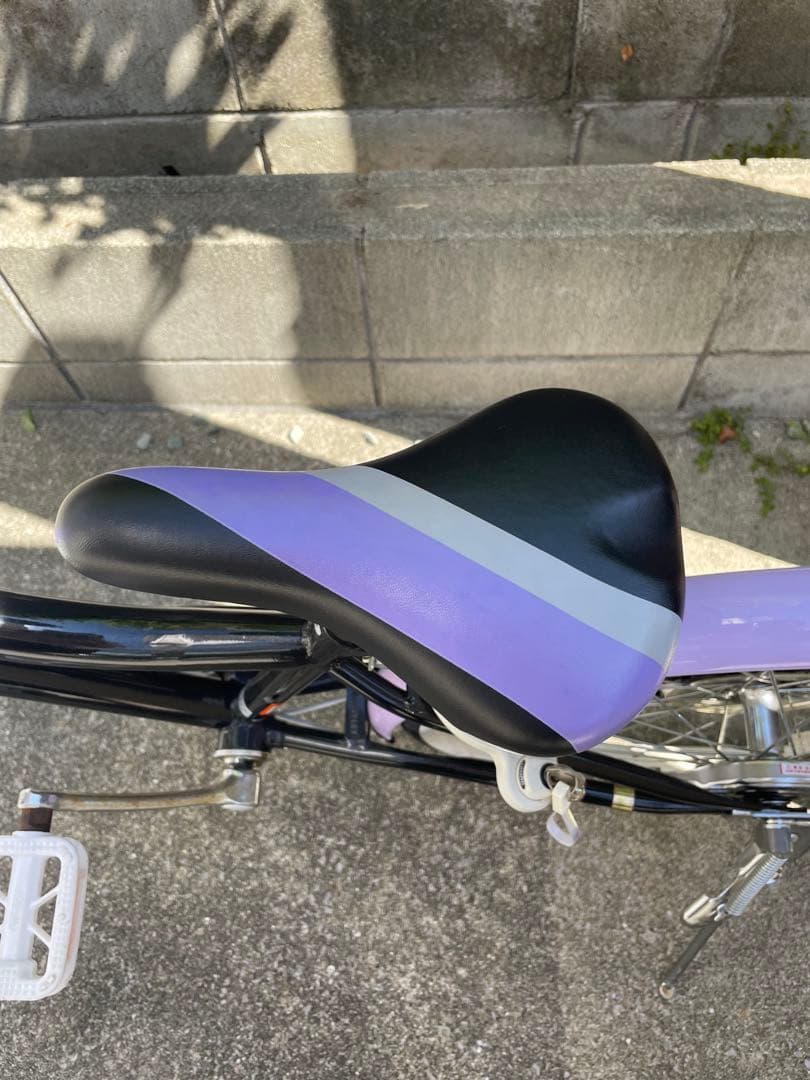 女の子　Margi 子供用自転車　22インチ　ラメパープル