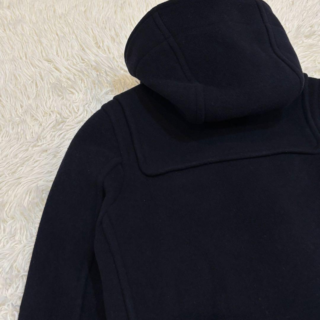 ロンドントラディション　フード付きダッフルコート　(F)　黒　イギリス製