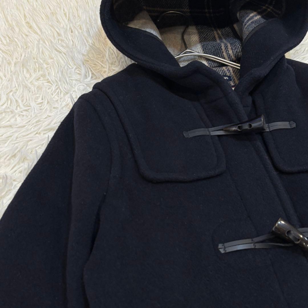 ロンドントラディション　フード付きダッフルコート　(F)　黒　イギリス製