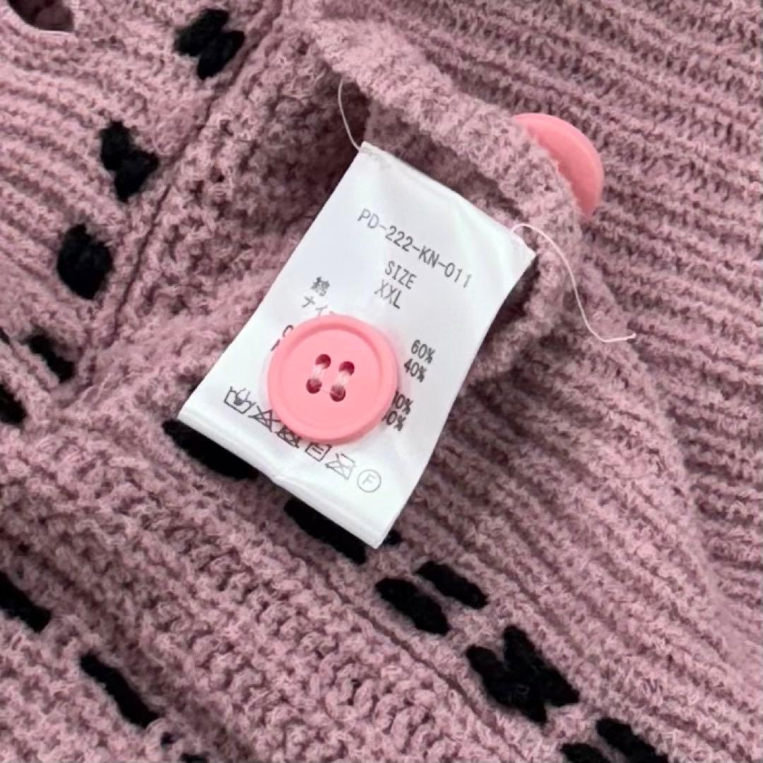 【即発送】PHINGERIN PG1 KNIT 2023AW ピンク XXL