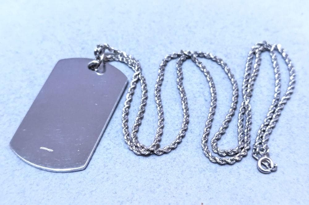 Gucci　グッチ　SV925　ドックタグ　ネックレストップ　39972