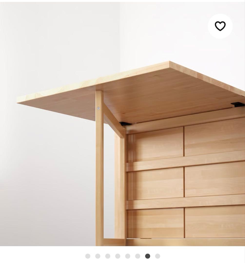 IKEA ノールデン ダイニングテーブル 引き出し付き