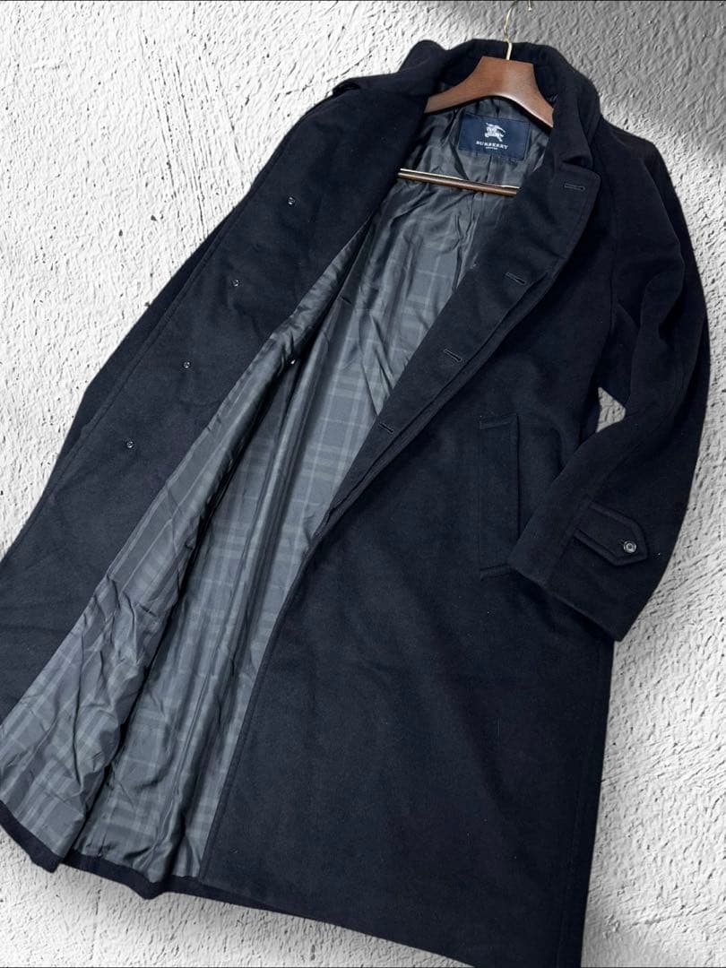 MK08 バーバリーロンドン カシミヤ　アンゴラ チェスターコート コート