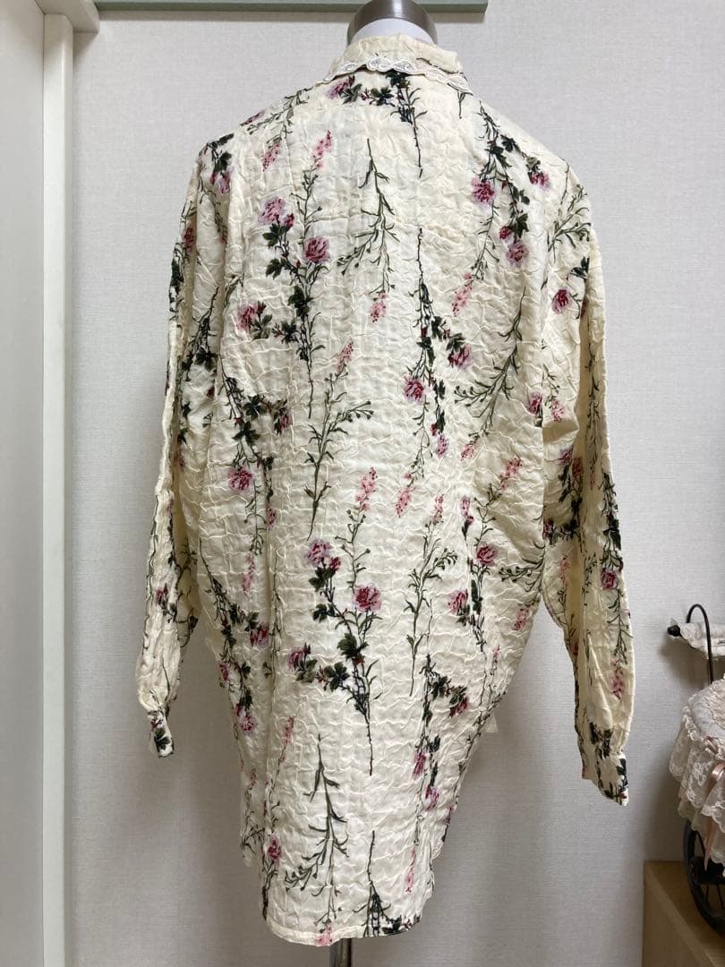 IKUKO 花柄長袖パジャマ (綿100%)