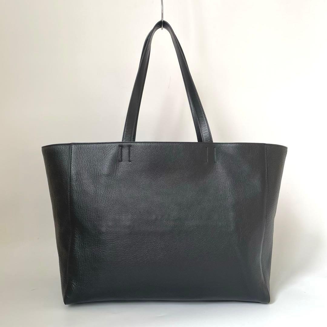 【極美品】バレンシアガ イーストウエスト トートバッグ レザー 黒 618284