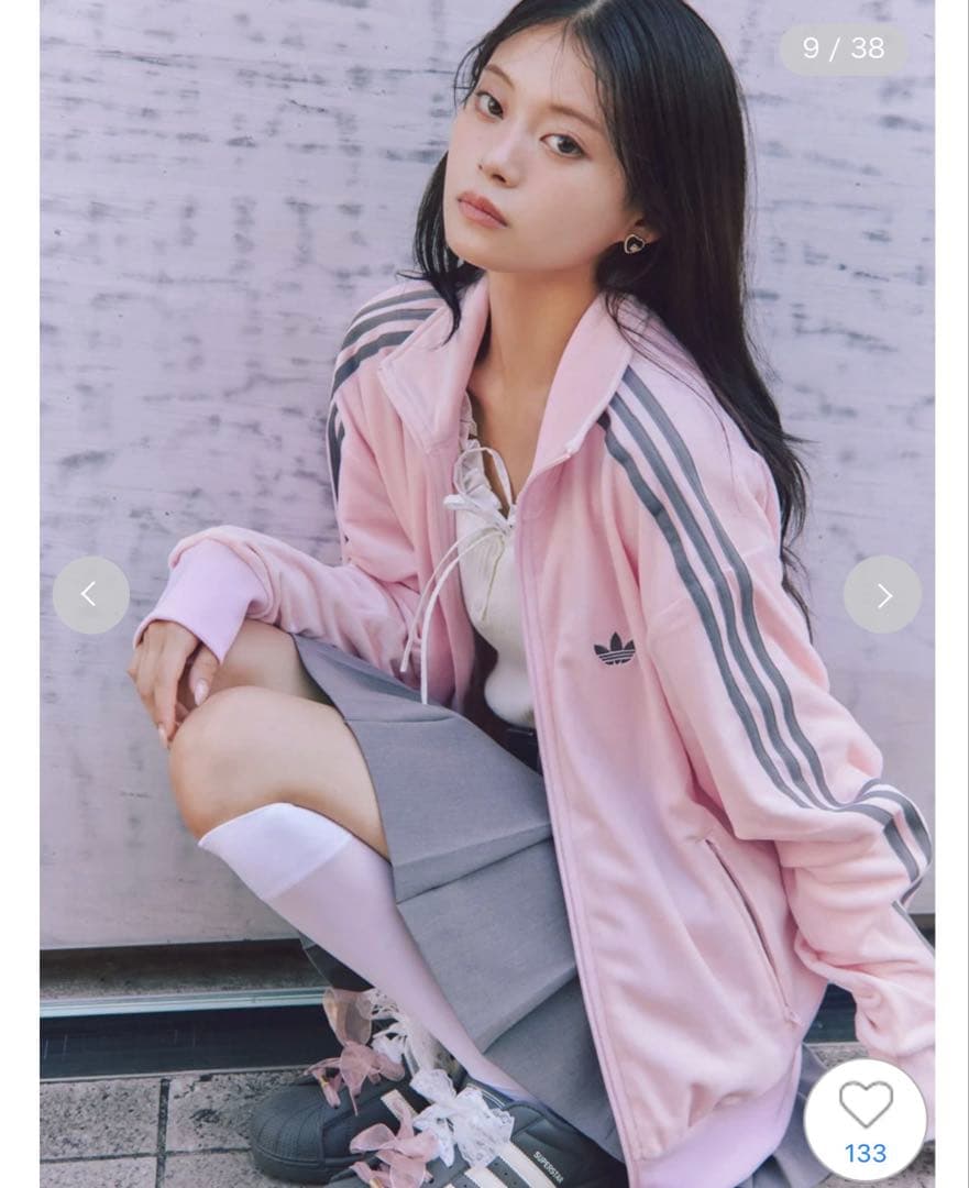 アディダス　ファイヤーバード トラックトップ ベロア FOR スナイデル