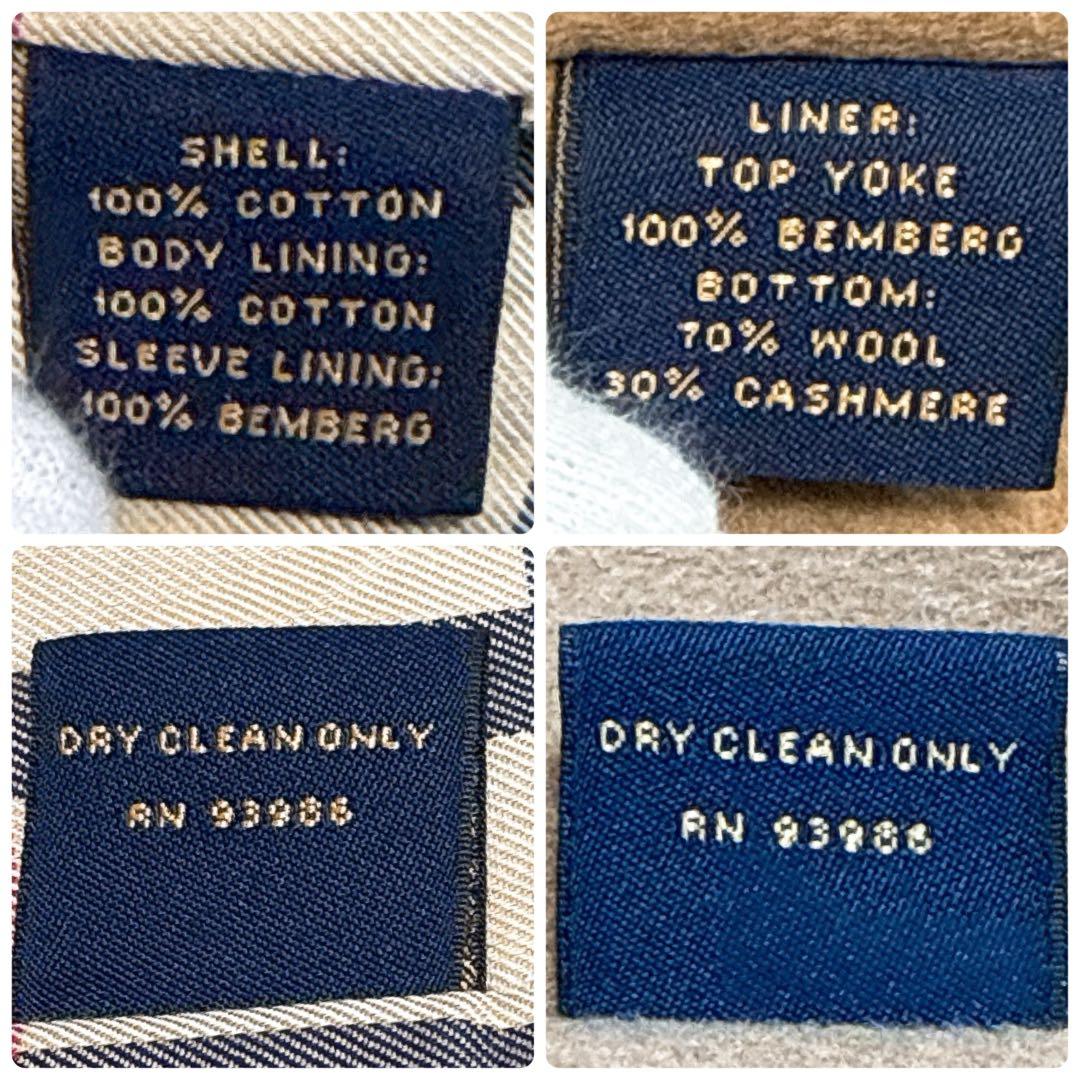 美品✨ ブルックスブラザーズ バルマカーンコート ロング ライナー カシミヤ混