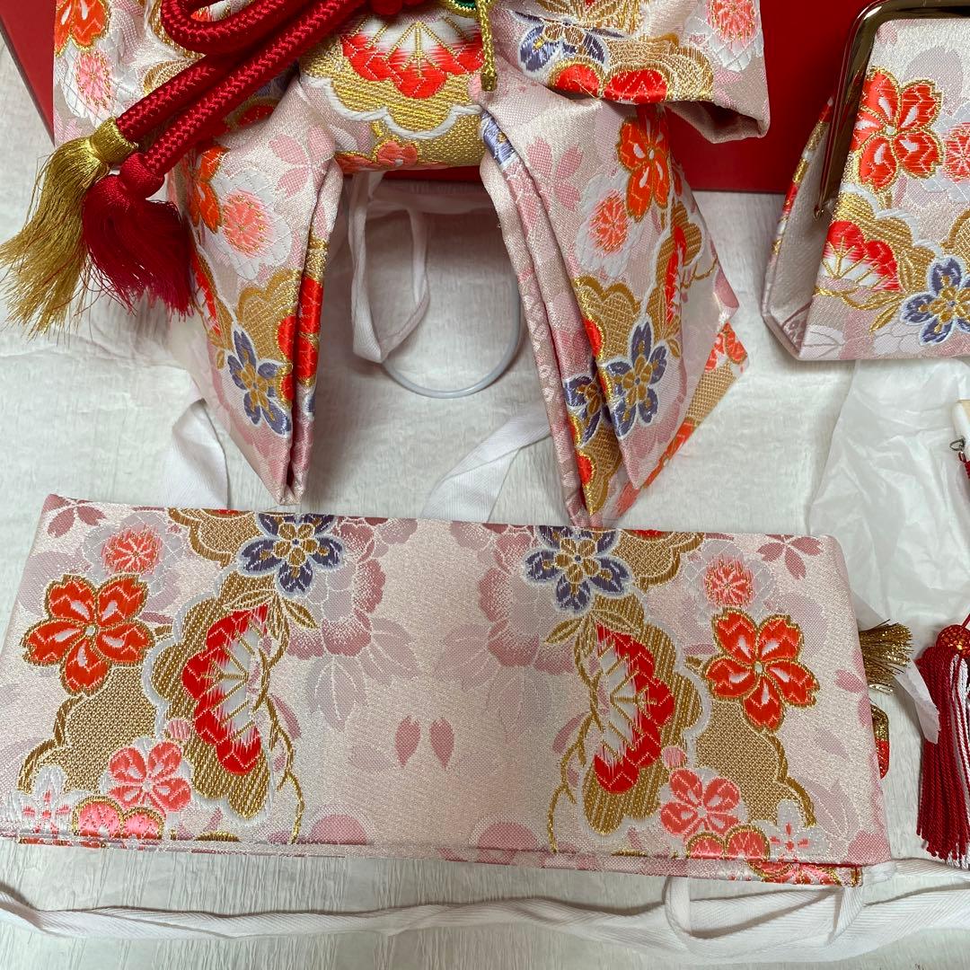 特選！七五三　はこせこセット、結び帯、帯締め